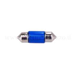 Lampadina a siluro blu 6 V 5 W, misura 11 x 31 mm. Ricambio per portalampada Vespa compatibili; verificare tensione, potenza e lunghezza.