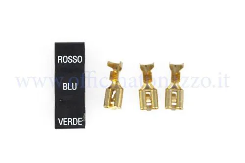 Complete power socket with faston connector for Femsatronic control unit for Vespa Rally 200