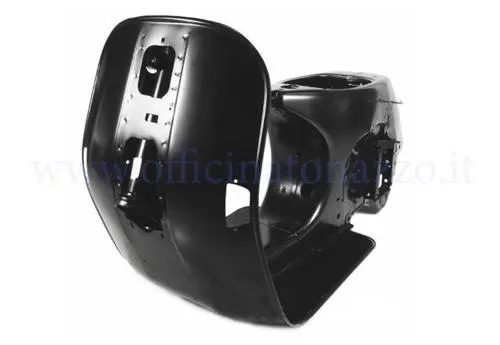 Chasis completo Piaggio para Vespa PX - PE todos los modelos. Con sede interna para fijación de carenados, predisposición para mezclador y bloqueo de dirección con conmutador (tipo Arcobaleno - Millenium).