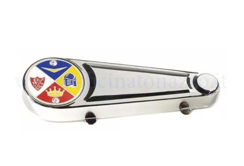 Coprimozzo coprimolla anteriore in alluminio per Vespa VNB6T, Super, GT, GTR, TS, Sprint, Sprint Veloce e Rally compatibili.