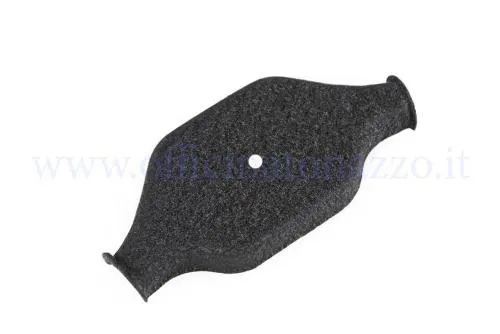 Coperchio scatola contatti bassa tensione in metallo, finitura nera goffrata e foro per vite, per Vespa GS 150 VS2, VS3, VS4 e VS5.