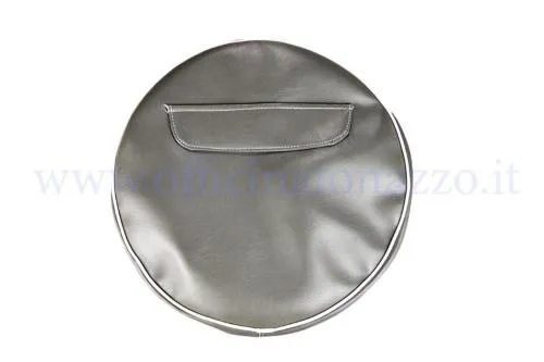 Copriruota di scorta grigio senza scritta con tasca portadocumenti per cerchio da 10"