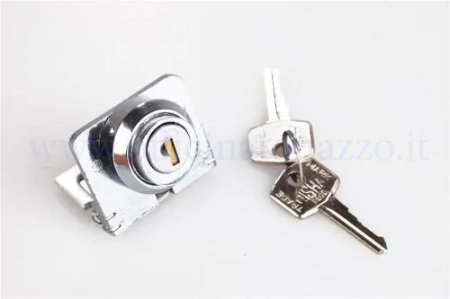 Cerradura de bloqueo de dirección con placa corta y llave «Nisha» para Vespa 125 V30/33T - VM1T/2T, VN1T/2T -VL1T/3T - VB1T