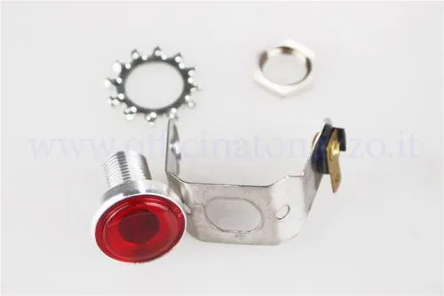 Red handlebar light indicator for Vespa Rally - Sprint Veloce