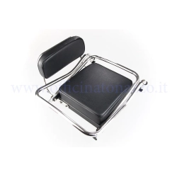 Cuscino posteriore passeggero con telaio per seduta laterale stile anni 60 per Vespa VN - VM - VB