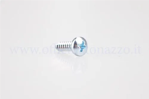 Vite autofilettante RECA 4,2×16 mm DIN 7981, testa bombata PH2 zincata, per piastrina coprivolano Vespa 50, Primavera ed ET3.