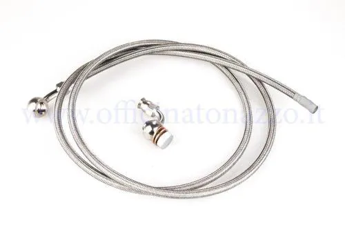Tubo idraulico Crimaz DF1035-00TU in treccia, da assemblare, lunghezza dichiarata 1260 mm e diametro 6 mm per freni a disco Vespa.