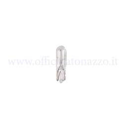 Lampada per Vespa tutto vetro 12V - 1.2W per contachilometri PX Arcobaleno e Millenium e per spie luci/frecce Vespa PX dal 1981