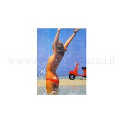 Poster Vespa a Lido misura 48 x 67 cm