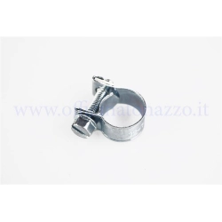 Fascetta stringitubo benzina zincata Ø 12-14mm con dado per tubo benzina Vespa