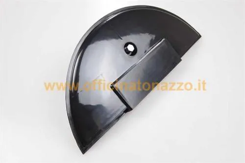 Copriruota di scorta RMS 142680180 in plastica nera lucida per ruote da 10 pollici di Vespa P, PX, PE, Lusso e T5.