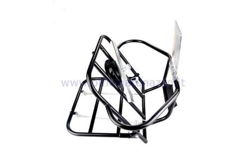 Portapacchi posteriore nero con portaruota per Vespa 125 GTR - 150 Sprint