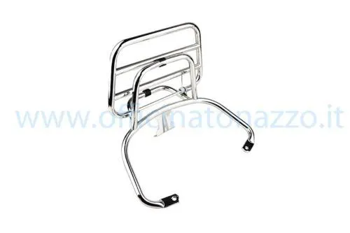 Portaequipajes trasero cromado para la nueva Vespa Primavera (scooter)