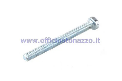 Vite M5x50 mm in acciaio con testa cilindrica a taglio per fissare il contachilometri di Vespa 50 Special, SS, Primavera ed ET3.