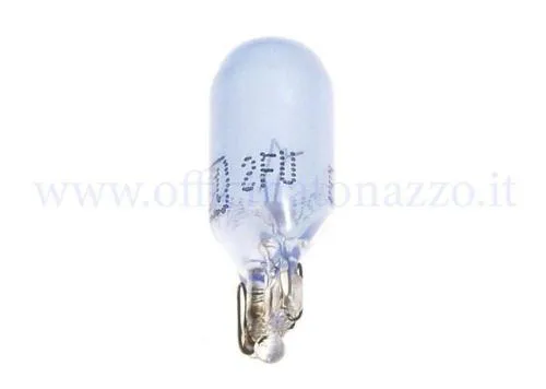 Lampada per Vespa a innesto 12V - 5W per luce di posizione su fanale alogeno originale Piaggio PX (colore blu)