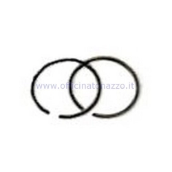 Due fasce elastiche ASSO Ø38,8 x 2 mm per pistoni compatibili di Vespa 50 R, N, L, Special e PK. Verificare cave, profilo e fermi.