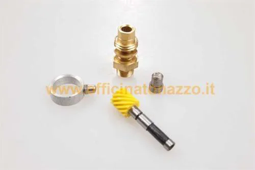 Thick cable transfer kit, bushing, Vespa speedometer grease ring for 8" wheel