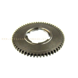 Ingranaggio prima marcia Z58, diametro 122 mm e altezza 8,9 mm, per cambi Vespa 50 Special e Primavera prima serie con crocera da 51 mm.