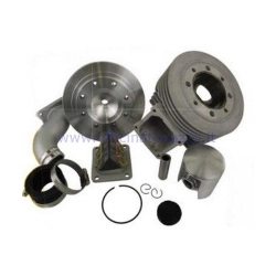 Cilindro Pinasco 135cc "ZUERA SRV" in alluminio con candela centrale aspirazione lamellare al cilindro per Vespa 125 ET3 - Primavera