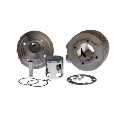 Kit Pinasco Magny Cours S2 177 cc in alluminio con riporto Nikasil, alesaggio 63 mm e testa a candela laterale per Vespa Largeframe a due travasi.