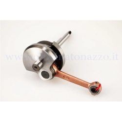 Albero motore RMS 100010220 per Piaggio Ciao e Si: corsa 43 mm, biella 80 mm, cono 16 mm e spinotto pistone 12 mm.