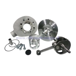Pinasco Vespa long stroke 190 cylinder kit in cast iron with central spark plug and two 60 mm stroke transfers (25031804 + 25080902) for Vespa Sprint – GT – TS 1st series – GL – VNB - VBB