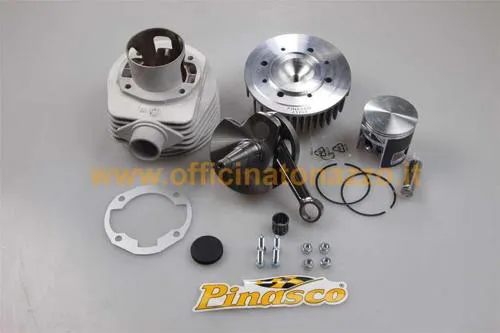 Pinasco 190cc cylinder kit with central aluminium spark plug, 60 mm long stroke (25032941 + 25080826) for Vespa PX 125 – 150 – Sprint Veloce – TS 2nd series