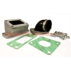Collettore lamellare completo per carter motore Pinasco SLAVE con aspirazione lamellare per Vespa 125-150- 200cc