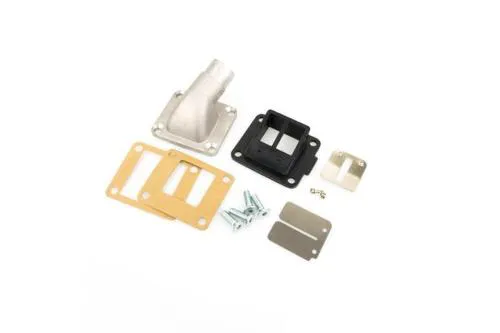 Complete reed valve manifold for Pinasco 225cc "884 RX" cylinder in aluminium, long stroke