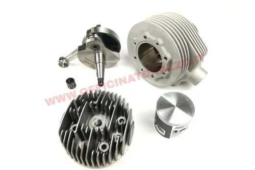Pinasco 190cc racing cylinder kit with 60mm long stroke exhaust booster Cylinder plus crankshaft (26032931 + 26081826) for Vespa px 125-150 - TS - Sprint Veloce 2nd series