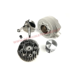Kit cilindro racing Pinasco 190 cc con booster de escape carrera larga 60 mm Cilindro más árbol (26032931 + 26081826) para Vespa px 125-150 - TS - Sprint Veloce 2ª serie