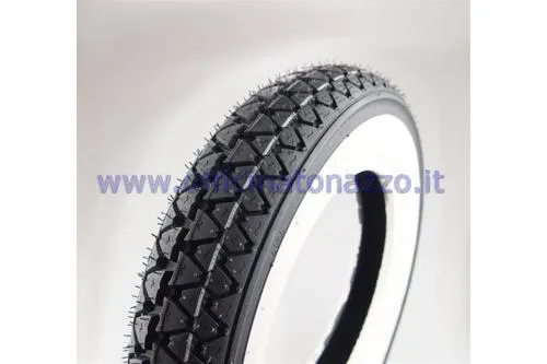 Pneumatico Kenda K333 WW 3.50-10 51J TT 4 PR a fascia bianca, per ruota anteriore o posteriore. Portata 195 kg; richiede camera d'aria.