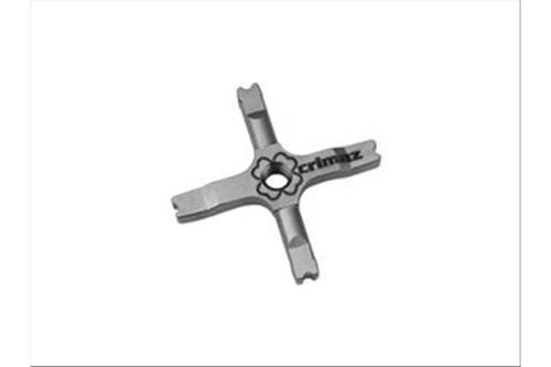 Crocera Crimaz bombata in acciaio 16NCD12, cementata e temprata a 58-60 HRC, per Vespa Largeframe e PX con cambio compatibile.
