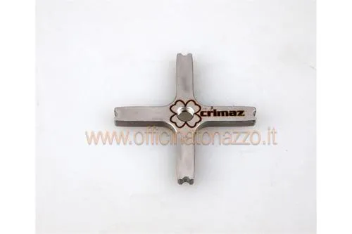 Crocera piatta Crimaz DC2103-CPIA per Vespa PX Arcobaleno, T5 e Cosa, in acciaio 16NCD12 con durezza superficiale 58-60 HRC.