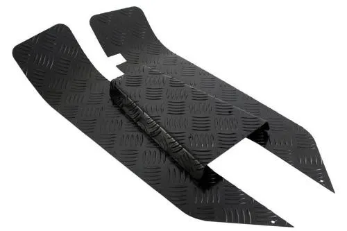Set SIP 50214000 di tre pedane in alluminio nero verniciato a polvere per Vespa PK50-125 S, XL, FL, HP, N, Rush, XL2 e Automatica.