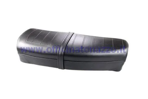 Sella lunga DIEFFE P0070 nera per Vespa PK 50/125, PK S, PK XL e Rush: telaio a molle, schiuma poliuretanica e serratura Zadi.