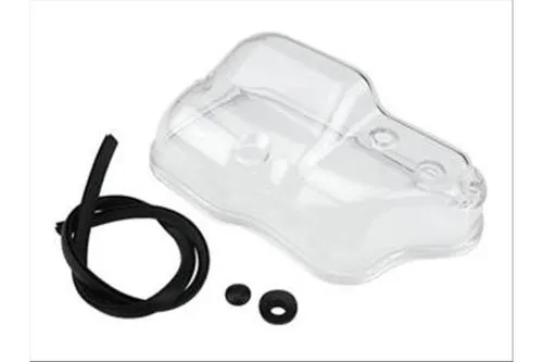 Coperchio trasparente UNI AUTO 4089278 per scatola carburatore Vespa PX, Rally e T5 con miscelazione separata e Dell'Orto SI compatibile.