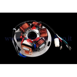 Statore elettronico a 5 fili per Vespa PX e PE 125, 150 e 200 senza avviamento elettrico, in configurazione compatibile con Piaggio 497652.
