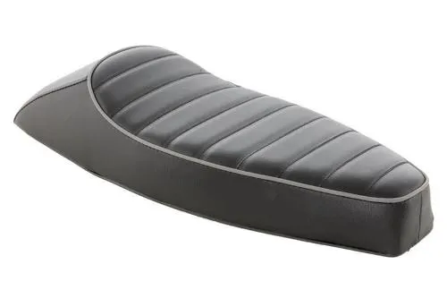 Sella sportiva Corsa MKIII SIP 75905510, nera trapuntata e senza cinghia, per Vespa PX 80-200, PE, Lusso, serie '98 e MY.