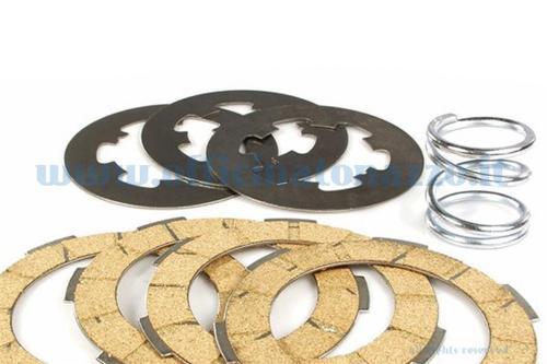 Frizione 4 dischi in Carbonio Ferodo con dischi intermedi e molla rinforzata per Vespa 50 - ET3 - PK S / XL