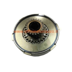 Complete clutch assembly, 3 discs, 6 springs, flange Ø 97 mm, pinion Z21 for Vespa GT - GTR - GL - Sprint - Sprint V. - TS - Super 125/150 - VNB 1>
