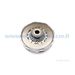 Complete clutch assembly, 3 discs, 7 springs, flange Ø 107 mm, Z23 pinion for Vespa 200