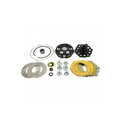 Frizione completa Pinasco 25092504 a 6 molle per Vespa Farobasso e Wideframe 1953-1959, con campana forgiata CNC e dischi dedicati.
