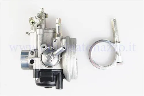 Dell'Orto SHBC 20L 00909 per Vespa PK 125 ETS, XL ed Elestart: diffusore 20 mm, attacco collettore 27 mm, filtro 62 mm e starter a filo.