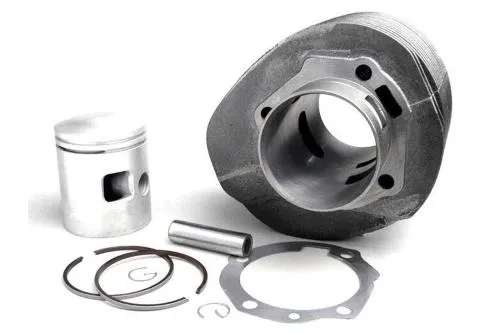 Gruppo termico BGM Original 198 cc in ghisa per Vespa Rally 200, P200E, PX200 e Cosa 200, completo di pistone e guarnizione base.