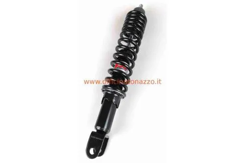 YSS X-Pro posteriore da 330 mm per Vespa PK 50-125 compatibili, precarico regolabile, attacco superiore M10 e forcella inferiore.