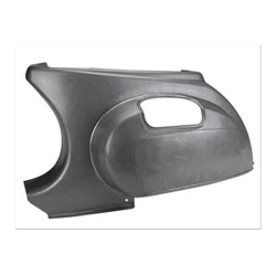 Cofano laterale posteriore sinistro per Vespa 125 Primavera ed ET3. Lamierato di ricambio per il ripristino della scocca.