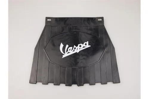 Paraspruzzi (con scritta "Vespa" in bianco) in gomma modello "Europa" nero