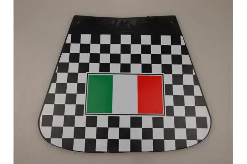 Guardabarros a cuadros con bandera italiana para Vespa