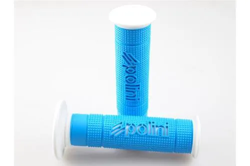 Par de puños Polini bicolor Big Evolution Azul/Blanco